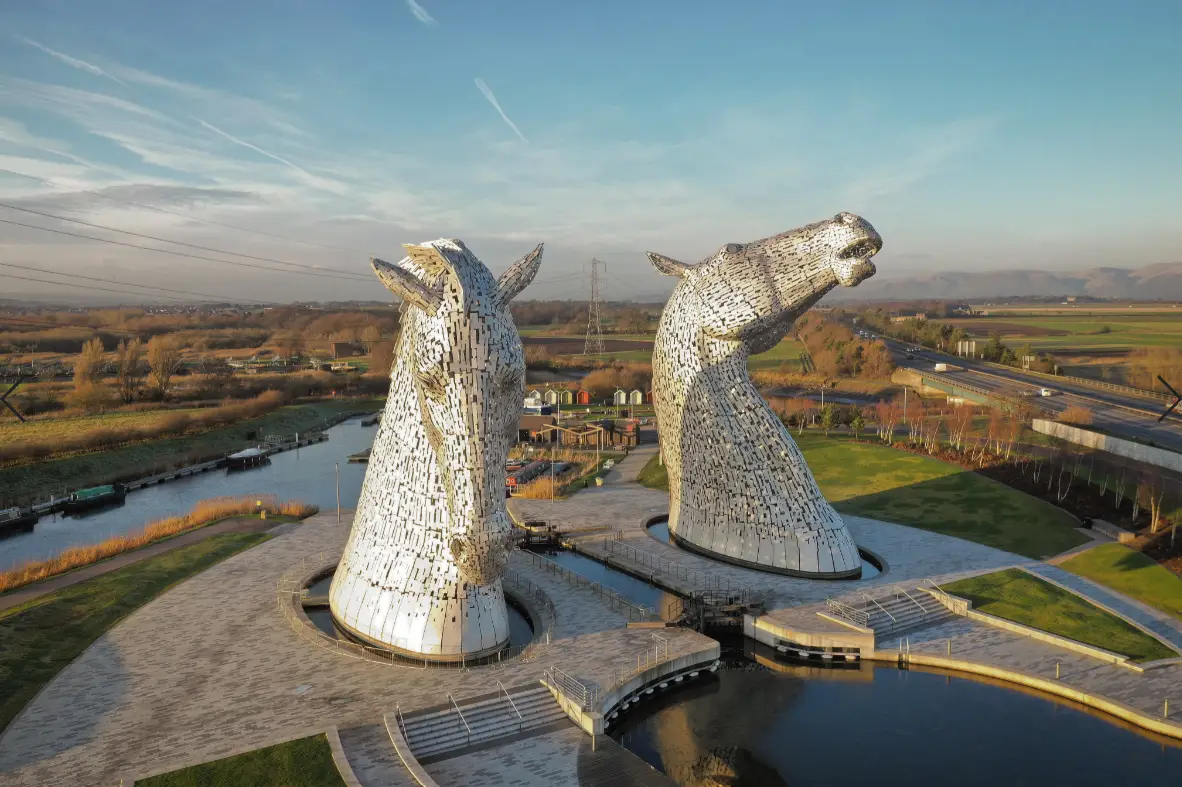 Visit the Kelpies in Scotland